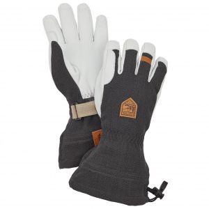 Prezzi Hestra army leather patrol gauntlet 5 finger guanti (6, grigio)