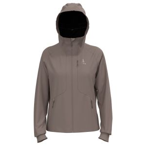 Prezzi Odlo women\'s zeroweight windproof x warm jacket giacca sci di fondo (xs, marrone/grigio)