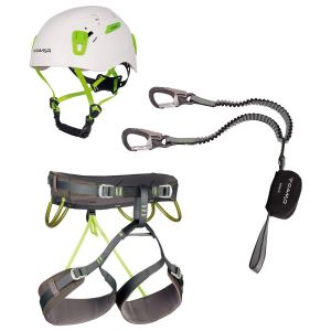 Prezzi C.a.m.p. kit ferrata kinetic rewind energy cr 4 set via ferrata (s, grigio)