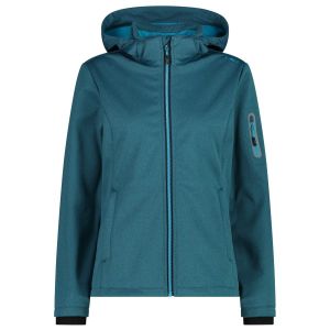 Prezzi Cmp women\'s jacket zip hood melange softshell giacca softshell donna (36, blu)