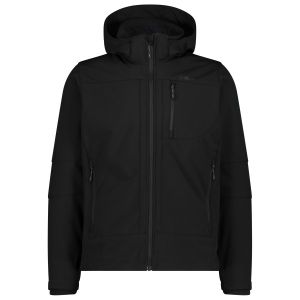 Prezzi Cmp jacket zip hood softshell giacca softshell uomo (46, nero)