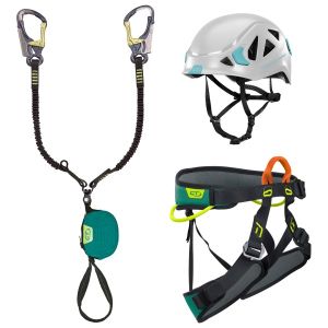 Prezzi Climbing technology vf-kit top shell set via ferrata (s/m, nero/bianco)