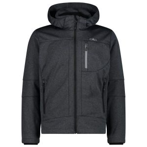 Prezzi Cmp jacket zip hood 3a01787 giacca softshell uomo (60, grigio/nero)