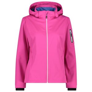 Prezzi Cmp women\'s light softshell jacket zip hood giacca softshell (34, fuchsia)