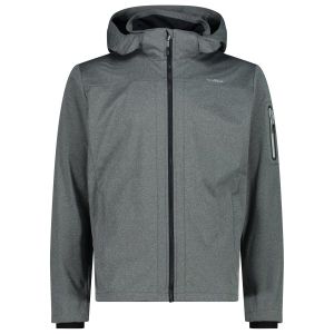 Prezzi Cmp jacket zip hood light melange giacca softshell (46, grigio)