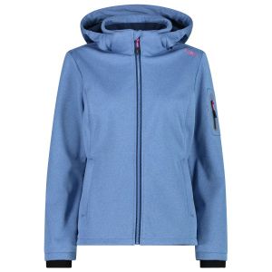 Prezzi Cmp women\'s jacket zip hood melange softshell giacca softshell (46, blu)