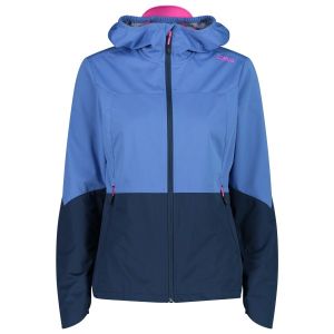 Prezzi Cmp women\'s extralight softshell jacket w/ fix hood giacca softshell donna (34, blu)