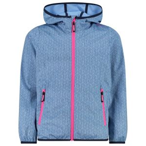 Prezzi Cmp girl\'s jacket fix hood lt softshell giacca softshell (104, blu)