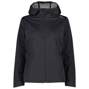 Prezzi Cmp women\'s extralight softshell jacket w/ fix hood giacca softshell donna (38, nero/grigio)