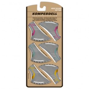 Prezzi Komperdell nordic walking 2-color vulcanized pads 3-pack (one size, nero)