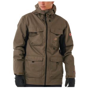 Prezzi Rip curl anti series pinna 10k/10k jacket giacca da sci (s, marrone)